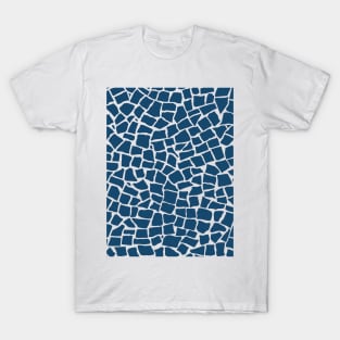 British Mosaic Navy and White T-Shirt